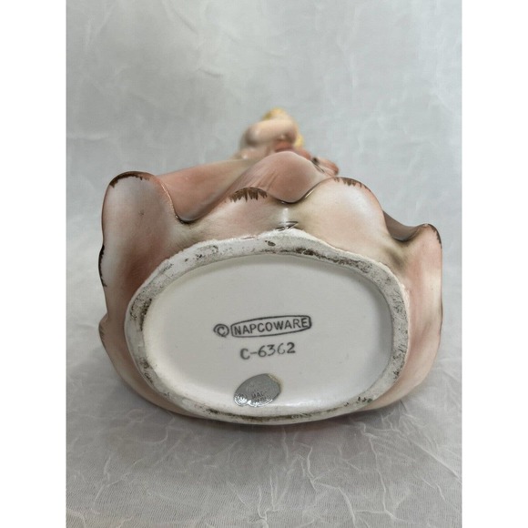 Vintage 1950s Napcoware X6362 Ceramic Girl Planter Vase - Picture 9 of 9